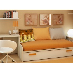 Fata de perna decorativa LED lumanari